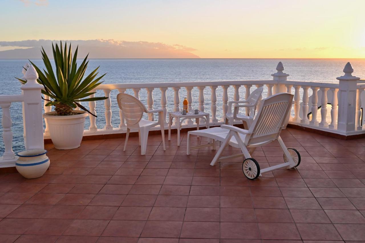 1St Line Sea View & Rooftop - Arena Puerto de Santiago  Luaran gambar