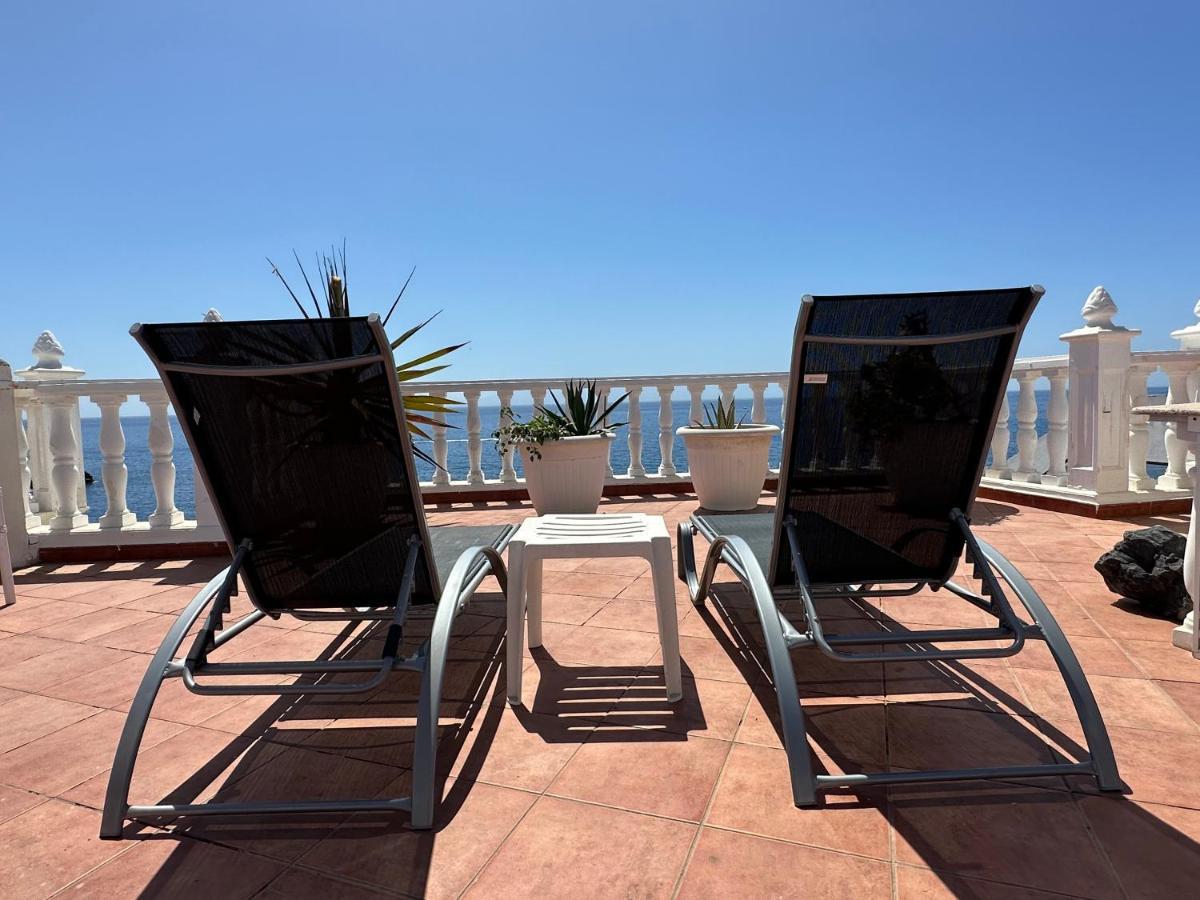 1St Line Sea View & Rooftop - Arena Puerto de Santiago  Luaran gambar