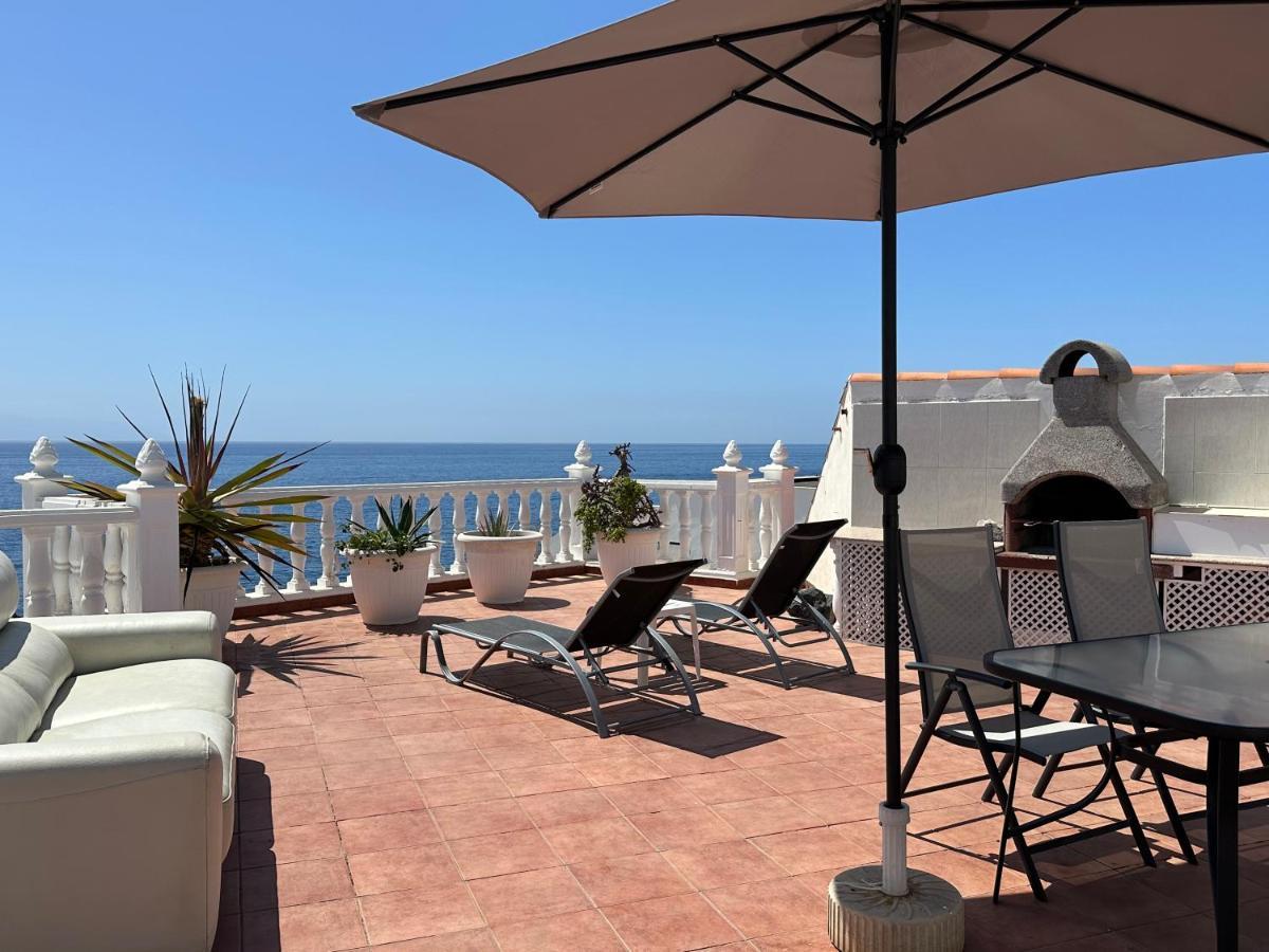 1St Line Sea View & Rooftop - Arena Puerto de Santiago  Luaran gambar
