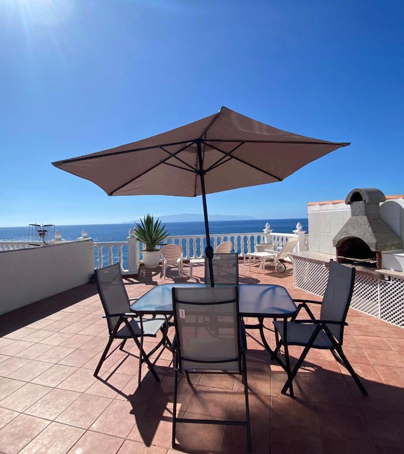1St Line Sea View & Rooftop - Arena Puerto de Santiago  Luaran gambar