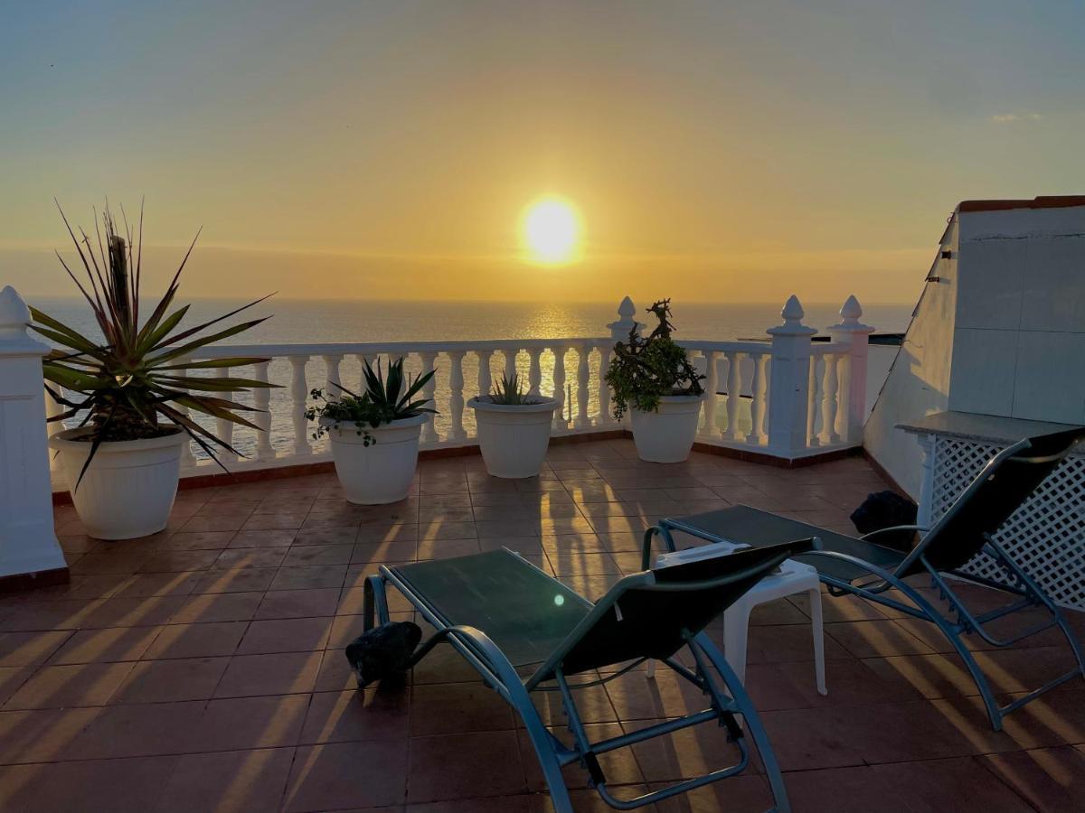 1St Line Sea View & Rooftop - Arena Puerto de Santiago  Luaran gambar